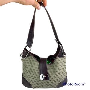 Dooney & Burke vintage Y2K signature crescent shoulder bag